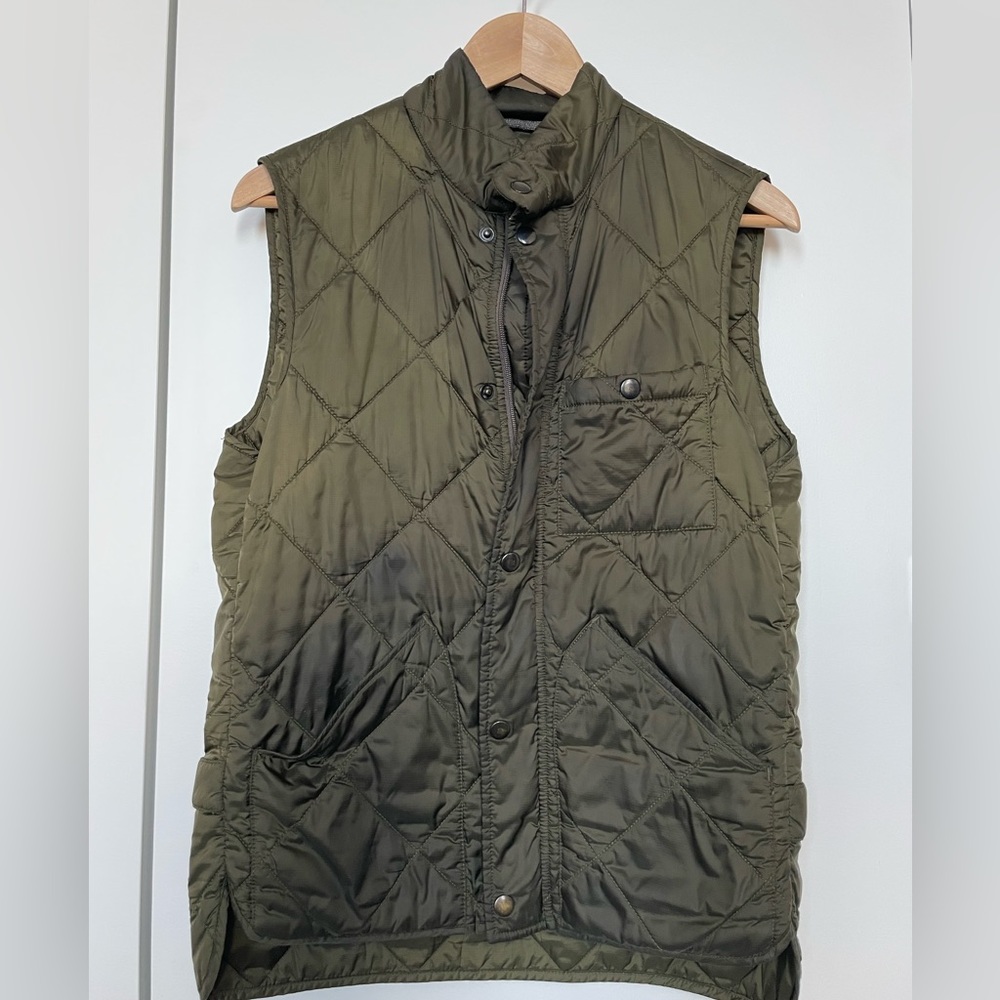 JCrew Men’s Quilted Green Vest